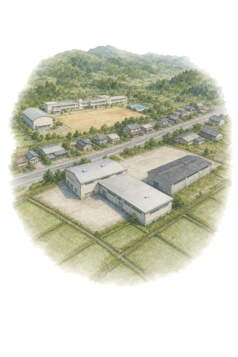 吉川町（旧美嚢郡）・スリーボンド旧工場（2005年頃）