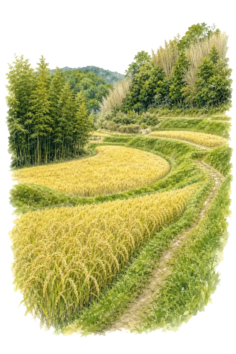 吉川町（旧美嚢郡）・山田錦の田園